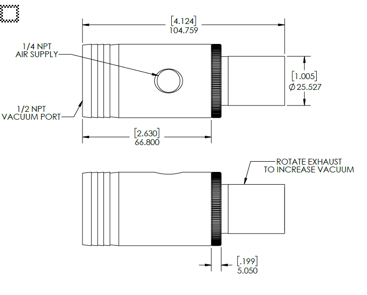 Enlarge Dimensional Drawing